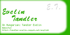 evelin tandler business card